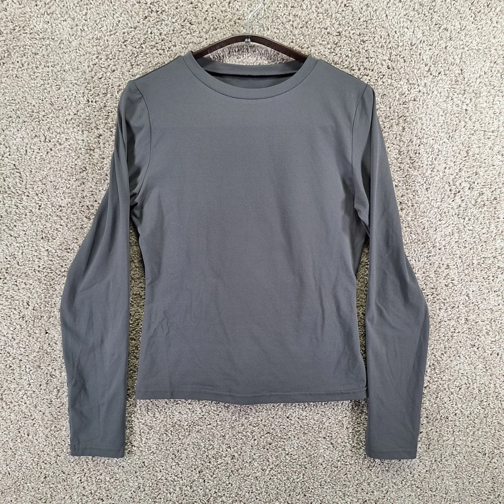 Trendy Queen Long Sleeve Shirt‎ Womens Large Crew Neck Causal Stretch Lot of 2